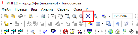 Вписать территорию