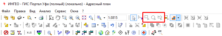 Пиктограммы Выделение группы объектов